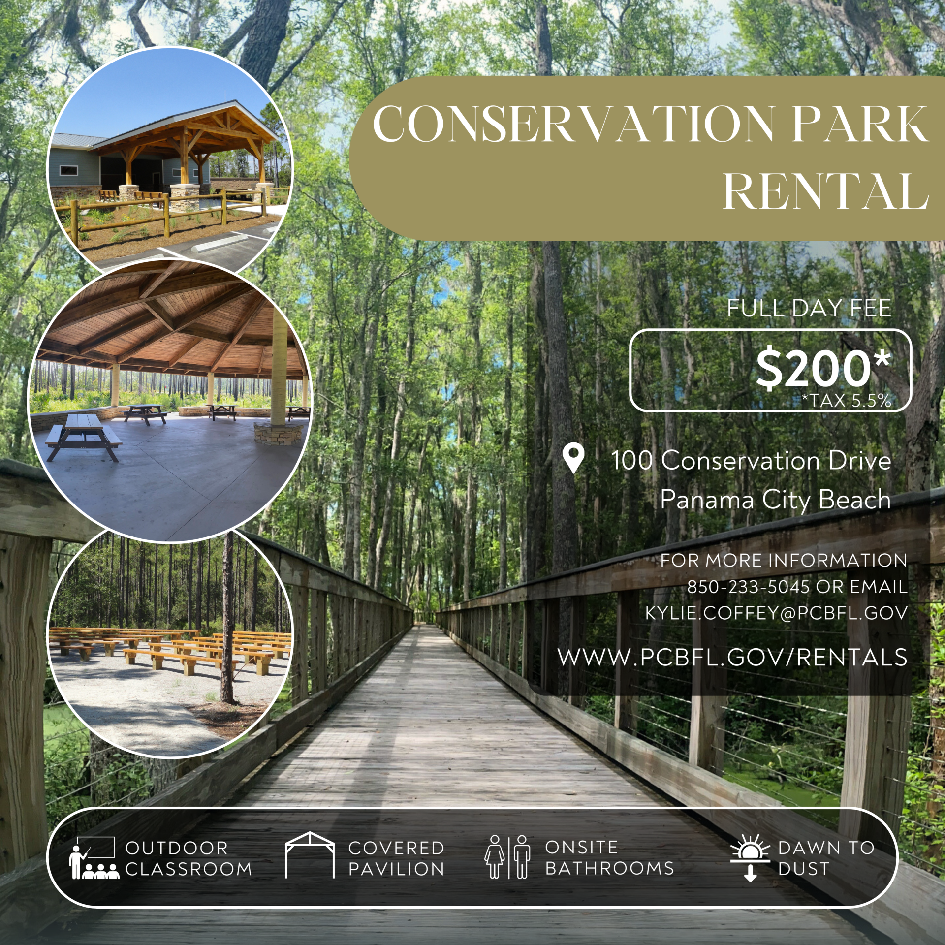 Covered Pavilion Rental Info