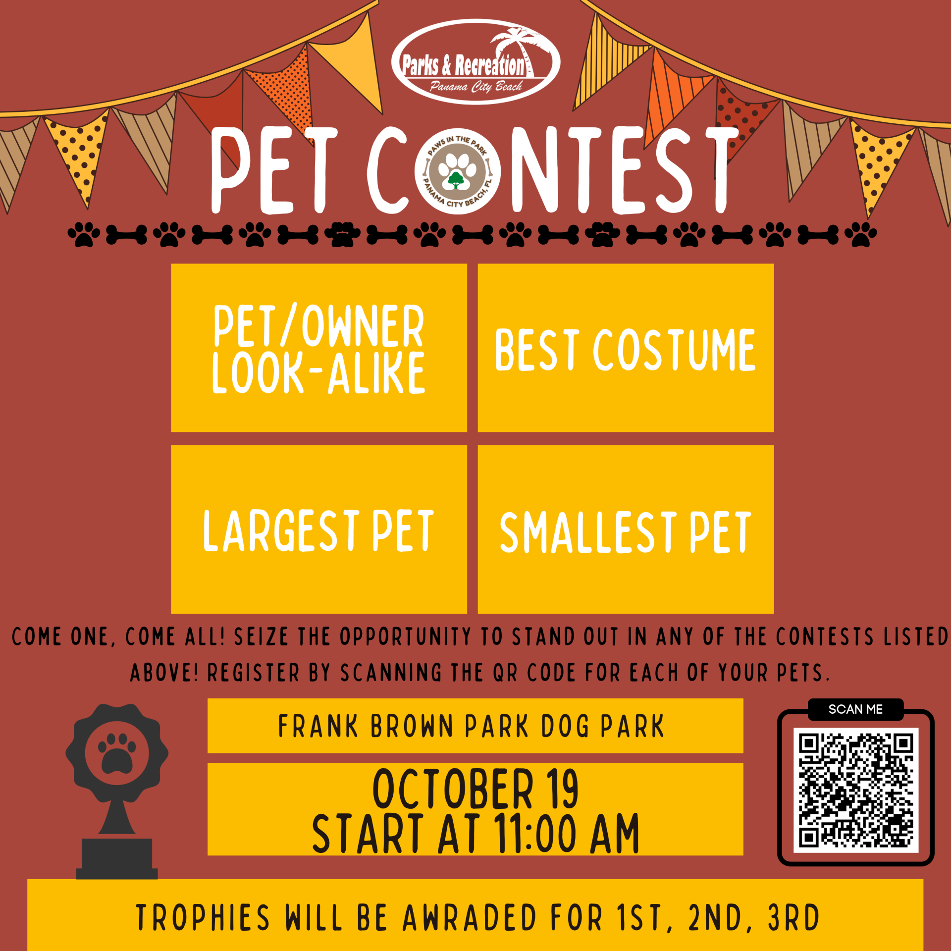 pet contest paws in the park 