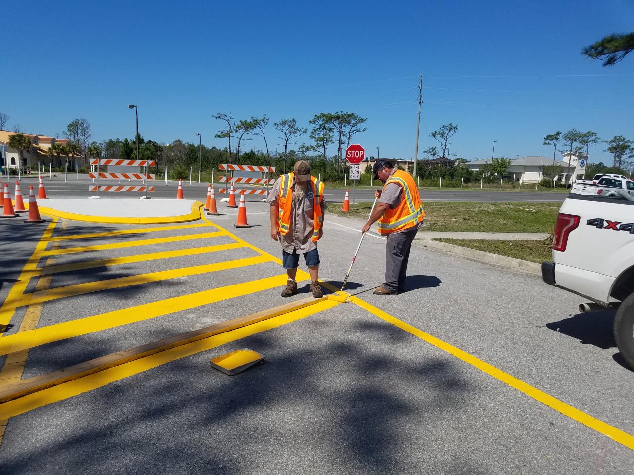 Streets Division Stripping